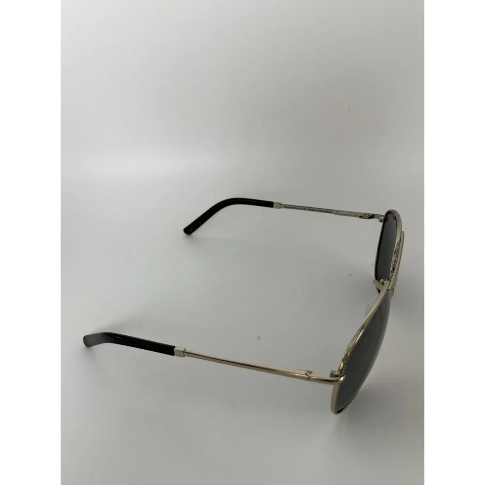 Solize by Del Sol Paradise Found‎ Aviator Sunglasses Silver Metal Black Lens